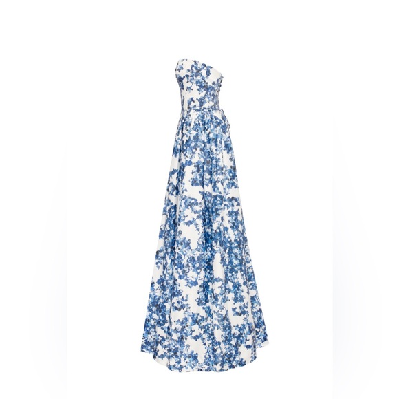 Milla Ravishing blue hydrangea corset maxi dress, Garden of Eden - Picture 7 of 16